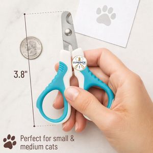 Coupe-ongles pour chat et chaton en acier inoxydable, design luxueux et doux, facile à utiliser, coupe précise et nette, coupe-ongles pour animaux de compagnie - Product Image 3