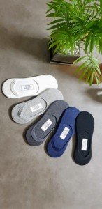 Chaussettes invisibles pour hommes, usage quotidien, en coton peigné, durables, respirantes, avec antidérapant en silicone, fabriquées en Corée - Product Image 6