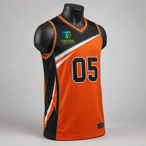 Camiseta de Baloncesto de Alta Calidad, Ropa Deportiva, Tejido de Secado Rápido, Paneles de Malla Transpirable, Construcción Ligera - Product Image 4