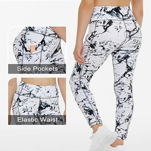 Leggings pour femmes en spandex et polyester, respirants, élégants, taille mi-haute, grandes tailles, fabriqués au Pakistan - Product Image 6
