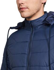 Chaqueta de Plumón para Hombre, con Cuello Alto, para Invierno, de Secado Rápido, Transpirable, con Capucha, Cómoda - Product Image 4