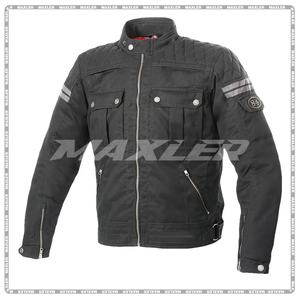 Veste de moto pour homme en textile imperméable homologué CE avec taille ajustable et amovible Veste de moto en textile pour homme - Product Image 4