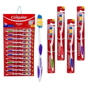 Venta al por mayor Colgate Premier cepillos de dientes suaves para adultos 12x24 hojas/cartón distribución cepillos de dientes mango de bambú niños Vietnam - Product Image 1