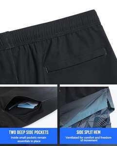 Pantalones Cortos Deportivos de Malla para Hombre, Colores Personalizados, para Gimnasio, Natación, Playa, Verano - Product Image 3