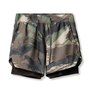 Pantalones Cortos Deportivos de Spandex/Poliéster para Hombre con Logotipo Personalizado, Secado Rápido, Transpirables, Cintura Elástica, para Entrenamiento Atlético, Correr, Ropa Deportiva al por Mayor - Product Image 1