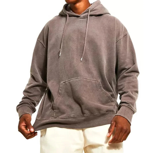 Sudadera con Capucha Extra Grande Estilo Egipcio para Hombre, 100% Algodón, Térmica para Invierno, con Capucha de Encaje y Bolsillos Tipo Muff - Product Image 4
