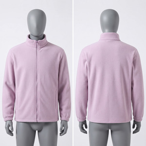 Veste à capuche zippée intégrale en polaire de laine premium 300 GSM pour homme, douce, chaude, hiver, logo embossé, OEM ODM, imperméable, anti-UV - Product Image 5
