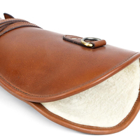 Sac à fusil en cuir véritable le plus vendu, personnalisable OEM, design réglable, sac à fusil professionnel en cuir