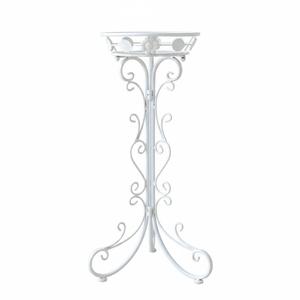 Support de plantes en métal à 2 niveaux, support de pot de fleurs en fer pour intérieur et extérieur, support rond sur pied pour balcon, décoration de maison - Product Image 5