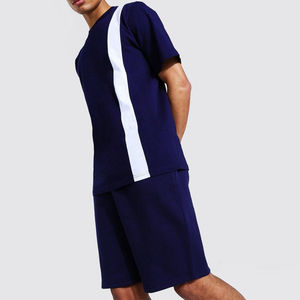 Ensemble décontracté homme grande taille en coton respirant de haute qualité, nouveau design, t-shirts et shorts, 100 % coton, collection été - Product Image 4