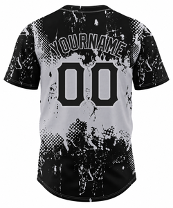 เสื้อเบสบอลแบบซับลิเมชั่นสั่งทำพิเศษ แขนสั้น ผ้าตาข่าย แห้งเร็ว โพลีเอสเตอร์ พิมพ์ชื่อทีมและหมายเลข สำหรับทุกฤดูกาล - Product Image 3