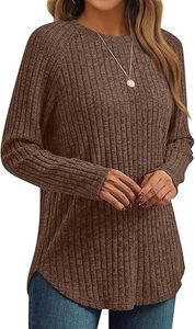 Womens Long Sleeve Shirts Fall Fashion <b>Tops</b> Blouses <b>Dressy</b> Sweaters <b>Tunic</b> Winter Clothes Casual Outfits - Product Image 3