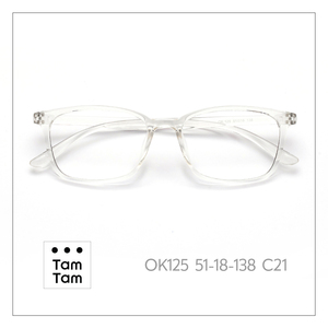 แว่นตา Tam Tam Rectangle Full-Rim รุ่น OK125 51-18-138 C6 สำหรับทุกเพศ ป้องกันรังสียูวี น้ำหนักเบา กรอบสำหรับแก้ไขสายตา - Product Image 4