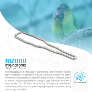 Spéculum buccal pour oiseaux en acier inoxydable réutilisable 8,5x1,75 pouces, pointe de 7 mm pour oiseaux et petits animaux - Product Image 6