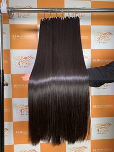 Meilleure qualité 40 pouces Super Double dessiné os trame droite cheveux naturel noir de jais brut vietnamien humain Bundle vagues - Product Image 3