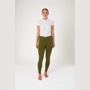 Pantalones de nailon para montar a caballo ajustados ecuestres personalizados de alta calidad para mujer, venta al por mayor en línea - Product Image 6