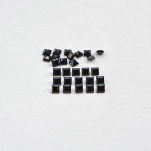 2mm Naturel Noir Spinelle Forme Carrée Meilleure Qualité Facettes Pierres Précieuses Calibrées Spinelle Pour La Fabrication De Bijoux Au Coût D'usine - Product Image 1