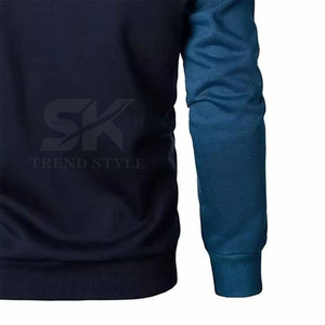 เสื้อฮู้ดดี้ผ้าคอตตอนผสมโพลีเอสเตอร์ ดีไซน์สั่งทำพิเศษ สีตัดต่อเรียบง่าย น้ำหนักเบา คุณภาพเยี่ยม สำหรับผู้ชาย - Product Image 5