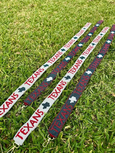 Texans Ribbon <b>Strap</b> With Raised Text Fashion Accessory Colorful Design - Product Image 5