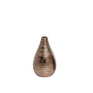 Ensemble de 2 vases à fleurs en cuivre doré faits à la main, design géométrique pour décoration de table moderne, centre de table, maison, bureau, événements de mariage - Product Image 5