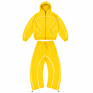 Conjunto de Chándal Urbano Personalizado para Hombre, Sudadera con Capucha Oversize y Pantalones Deportivos, Moda Hip Hop, Ropa al por Mayor - Product Image 5