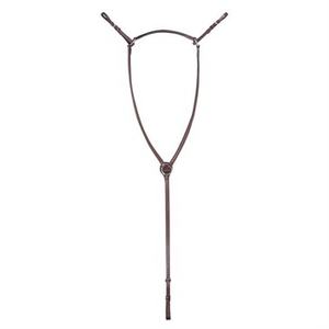 Harnais de poitrail en cuir tressé de qualité supérieure, sangle de soutien de selle réglable, accessoire d'équipement équestre pour concours et compétitions d'équitation - Product Image 1