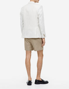 กางเกงยีนส์ขาสั้นทรงหลวมสีดำ ดีไซน์สี่กระเป๋า ราคาขายส่ง รับทำโลโก้ ใส่สบาย ไซส์มาตรฐานสำหรับผู้ชาย - Product Image 2