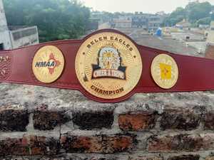 Professional Classic Championship Belt Wrestling Belt Original Leather Custom Belts Brass Zinc Customize Designs Unisex - Product Image 2