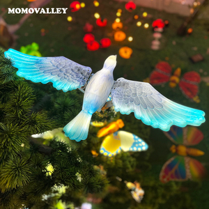 Lumières de jardin d'extérieur Momovalley Festival Noël LED avec motif d'oiseau volant, DC 12V, IP65, étanche, coque en ABS et moteur électrique - Product Image 1