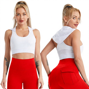 Sujetador Deportivo Blanco para Mujer con Soporte Medio, Transpirable, Diseño sin Costuras - Product Image 2