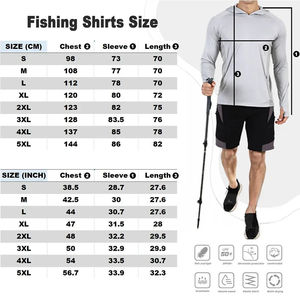 เสื้อเชิ้ตตกปลาแขนยาวผู้ชาย ปักโลโก้ด้านหน้า ผ้าถักเนื้อแน่น แห้งเร็ว ผลิตจากผ้าฝ้าย/ใยไผ่ เหมาะสำหรับใส่ลำลองและกิจกรรมกลางแจ้ง - Product Image 5