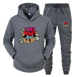 Conjunto Deportivo de 2 Piezas para Hombre y Mujer, Transpirable, de Spandex/Algodón Orgánico, Sudadera con Capucha + Pantalones, Chándal Informal con Capucha - Product Image 3