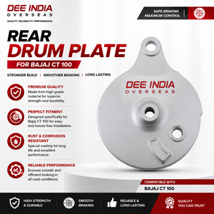 Disco de Freno Trasero para Motocicleta Bajaj CT 100 |   Placa de Montaje del Cubo de Freno - Product Image 3