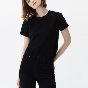 Camiseta Casual de Cuello Redondo para Mujer, 100% Algodón, Manga Corta, Transpirable, de Secado Rápido, Diseño Personalizado, Alta Calidad, Nueva Llegada - Product Image 2