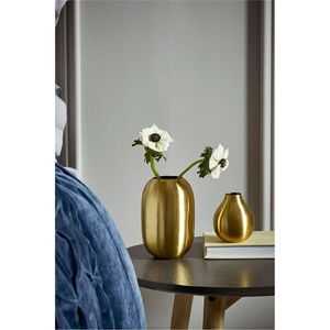 Florero Moderno de Lujo en Metal Dorado, Florero Decorativo de Latón Cepillado para Mesa, para Hogar, Sala de Estar, Hotel, Decoración de Bodas - Product Image 1