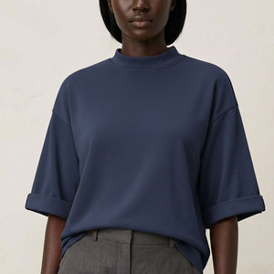 Camisetas de Mujer de Algodón Suave, Camiseta Informal Cómoda y Transpirable para Uso Diario, para Viajes de Verano y Estilo Urbano - Product Image 1