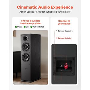 ลำโพงตั้งพื้นแบบ 2 ทาง พร้อมทวีตเตอร์ 1 ตัว และวูฟเฟอร์คู่ขนาด 6.5 นิ้ว กำลังขับสูงสุด 400 วัตต์ ความถี่ 65Hz-20kHz - Product Image 6