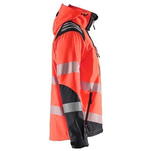 ZOHSUB POWER INDUSTRY High Visibility ANSI Class 1 Reflective Safety Jacket for Men Women LED Flash <b>Waterproof</b> Hood Pockets <b>Work</b> - Product Image 2