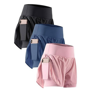 กางเกงออกกำลังกายสำหรับผู้หญิง กางเกงวิ่งเอวสูงสำหรับออกกำลังกายในยิม พร้อมซับในและกระเป๋าใส่โทรศัพท์ ชุดโยคะ ฟิตเนส และชุดออกกำลังกาย - Product Image 4