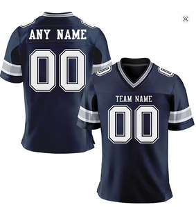 Custom Red American Football Jersey Personalized Football Shirt with Team Name Number Fans Men Women Youth Kids Top Streetwear - Product Image 3