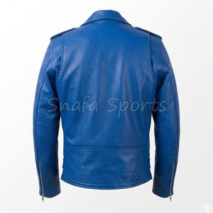 Veste en cuir véritable pour homme, cuir de vachette de qualité supérieure, durable, élégante, mode d'hiver, classique, moderne, tendance, vêtements en cuir - Product Image 2