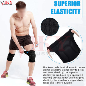 Genouillères de compression élastiques personnalisées pour le basketball avec protection du logo, soutien du genou pour le sport - Product Image 2