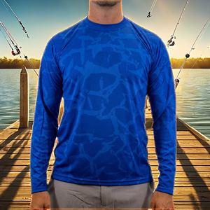 Sweat à capuche de pêche pour homme à manches longues 100 % polyester, sublimation personnalisée, protection UV UPF 50, séchage rapide, anti-bactérien - Product Image 4