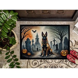 Belgian Malinois Spooky Halloween Doormat Non-Slip Washable Low Pile <b>Indoor</b>/Outdoor Front <b>Door</b> <b>Mat</b> 24H X 36W - Product Image 3