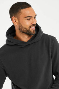 Nouveau sweat à capuche en molleton personnalisé avec logo, 100 % coton, pour homme, avec ourlet et poignets côtelés, décontracté, imprimé éco-responsable, collection automne - Product Image 2