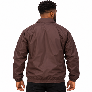 Iota Phi Theta Brown Gold Windbreaker <b>Jacket</b> <b>Mens</b> Full Zip Lightweight Long Sleeve Crest <b>Letter</b> Design Casual Outerwear - Product Image 2