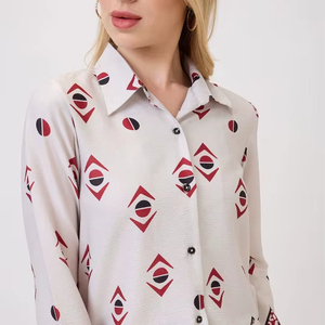 Pantalon et pantalon-culotte pour femme grande taille, style formel ample et confortable, motif imprimé aléatoire, collection Printemps-Été, faible MOQ - Product Image 1