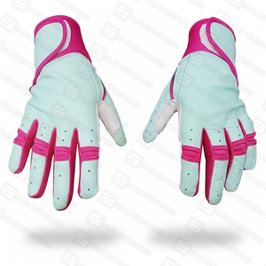 Prix de gros de haute qualité Gants de frappeur de baseball pour jeunes Gants de frappeur en cuir respirants robustes personnalisés pour hommes et femmes - Product Image 4