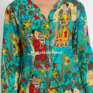 Veste en coton tricoté matelassée Kantha d'art tropical pour femmes, faite à la main, style bohème, écologique, respirante, pour l'hiver - Product Image 1