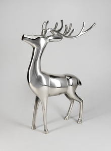 Juego de Figuras de Ciervos de Hierro Modernas, Escultura de Animales Minimalista Hecha a Mano, Decoración de Mesa, Estatuas Artísticas de Metal para Sala de Estar, Navidad - Product Image 5